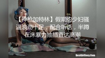 【神枪加特林】假期约少妇骚逼浪劲十足，配合听话，半蹲在床暴力抽插直达高潮